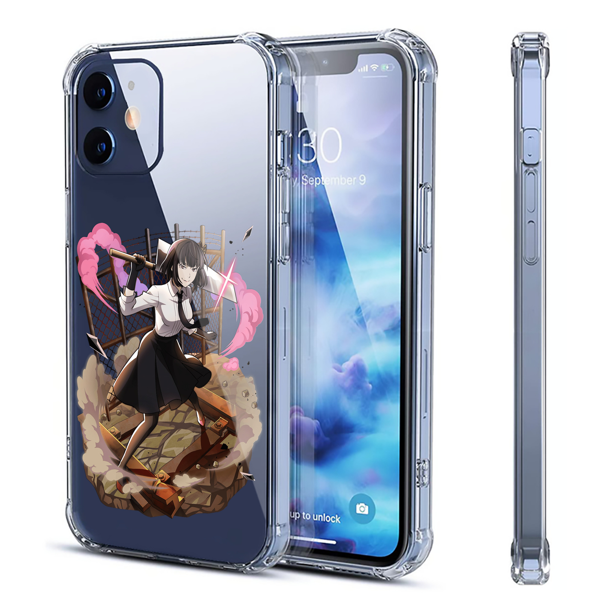 （画像用） 文豪ストレイドッグス Bungo Stray Dogs 【iPhone 12シリーズ対応】透明スマホケース（クリアソフトケース）